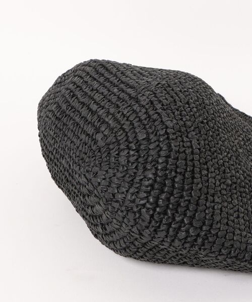 Bshop（ビショップ）の「INDIA INDUSTRY | ペーパーラフィア トートバッグ WOMEN（トートバッグ・レディース・ブラック/Nat・-）」の4枚目の写真