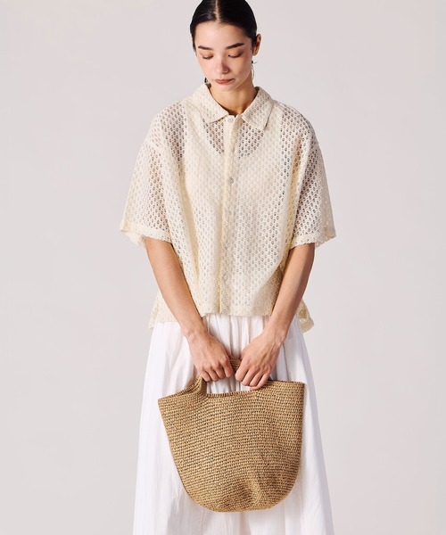 Bshop ラフィアバッグ INDIA INDUSTRY | ペーパーラフィア トートバッグ WOMEN（トートバッグ