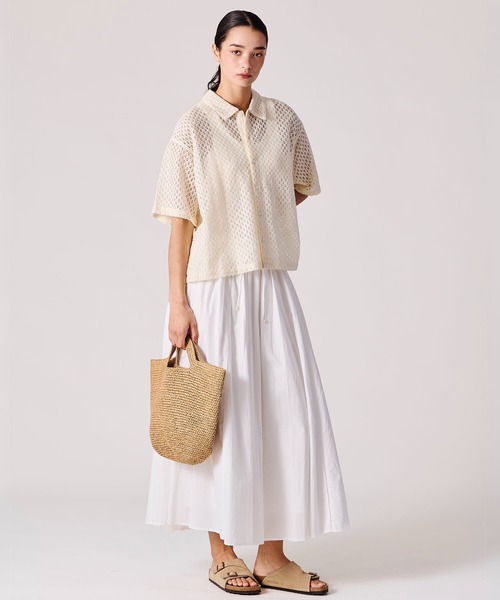 Bshop(ビショップ)の「INDIA INDUSTRY | ペーパーラフィア トートバッグ WOMEN(トートバッグ・レディース・ブラック/Nat・-)」の10枚目の写真