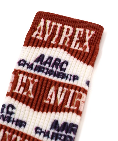 AVIREX（アヴィレックス）の「A.A.R.C ALL‐OVER SOCKS / エアレーシングクラブ ソックス / AVIREX / アヴィレックス（ソックス/靴下・メンズ・オフホワイト・FREE）」の3枚目の写真