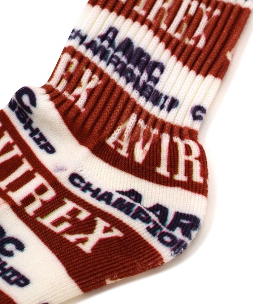 AVIREX（アヴィレックス）の「A.A.R.C ALL‐OVER SOCKS / エアレーシングクラブ ソックス / AVIREX / アヴィレックス（ソックス/靴下・メンズ・オフホワイト・FREE）」の4枚目の写真