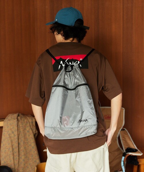 NANGA（ナンガ）の「NANGA/ナンガ Fibermax TUL KNAPSACK ナップサック（バックパック/リュック・メンズ・グレー/ブラック/イエロー・ONE SIZE）」の4枚目の写真
