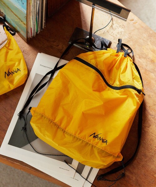 NANGA（ナンガ）の「NANGA/ナンガ Fibermax TUL KNAPSACK ナップサック（バックパック/リュック・メンズ・グレー/ブラック/イエロー・ONE SIZE）」の6枚目の写真