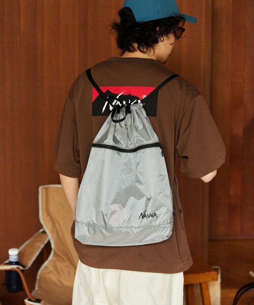 NANGA（ナンガ）の「NANGA/ナンガ Fibermax TUL KNAPSACK ナップサック（バックパック/リュック・メンズ・グレー/ブラック/イエロー・ONE SIZE）」の7枚目の写真