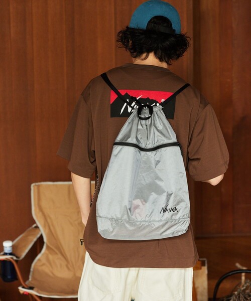 NANGA（ナンガ）の「NANGA/ナンガ Fibermax TUL KNAPSACK ナップサック（バックパック/リュック・メンズ・グレー/ブラック/イエロー・ONE SIZE）」の8枚目の写真