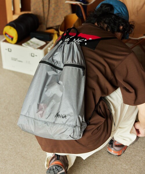 NANGA（ナンガ）の「NANGA/ナンガ Fibermax TUL KNAPSACK ナップサック（バックパック/リュック・メンズ・グレー/ブラック/イエロー・ONE SIZE）」の9枚目の写真