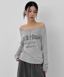 [MADE] クンデルヘンリーネックオフショルダーTシャツ