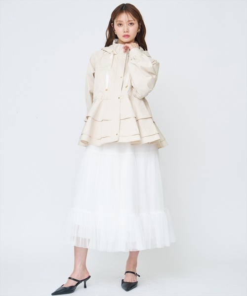 ペプラムマウンテンパーカー（マウンテンパーカー）｜AND COUTURE 
