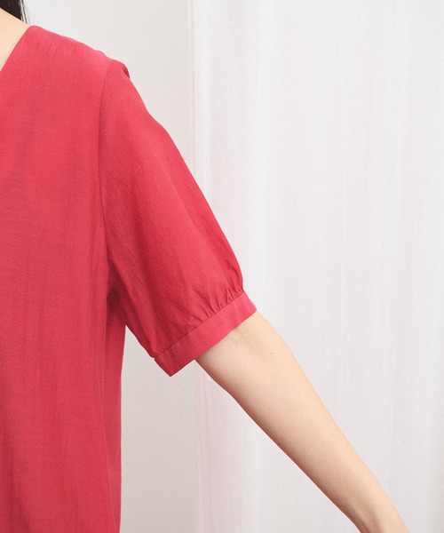 fig London(フィグロンドン)の「CottonCupra lawn mini dress(ワンピース・レディース・レッド/ドット・FREE)」の21枚目の写真