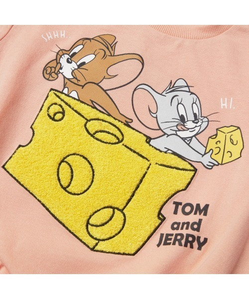 Tom＆Jerry（トムアンドジェリー）の「TOM＆JERRY トム＆ジェリー 半袖ボディスーツ ドッカン サガラ（ロンパース・キッズ・オレンジ・70cm/80ｃｍ）」の6枚目の写真