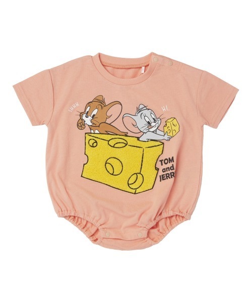 Tom＆Jerry（トムアンドジェリー）の「TOM＆JERRY トム＆ジェリー 半袖ボディスーツ ドッカン サガラ（ロンパース・キッズ・オレンジ・70cm/80ｃｍ）」の8枚目の写真