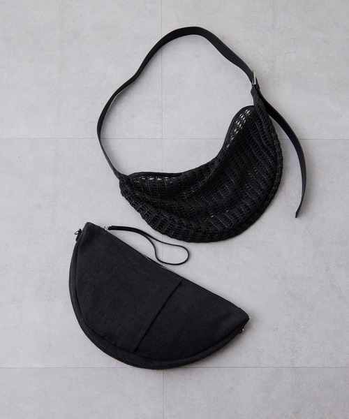 COLLAGE GALLARDAGALANTE（コラージュガリャルダガランテ）の「PAPILLONNER/ラウンドメッシュショルダーバッグ（ショルダーバッグ・レディース・アイボリー/ブラック・FREE）」の19枚目の写真