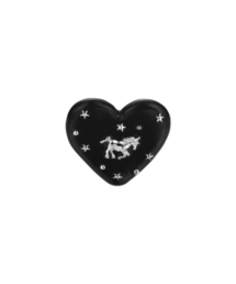 guardian heart ring-black