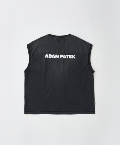 ADAM PATEK（アダムパテック）の「【ADAMPATEK/アダムパテック】basic logo aging sleeveless  ベーシックロゴエイジングノースリーブTEE（Tシャツ/カットソー・メンズ・ホワイト/ピンク/グリーン/ブラック・2/1）」の6枚目の写真