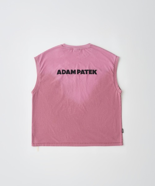 ADAM PATEK（アダムパテック）の「【ADAMPATEK/アダムパテック】basic logo aging sleeveless  ベーシックロゴエイジングノースリーブTEE（Tシャツ/カットソー・メンズ・ホワイト/ピンク/グリーン/ブラック・2/1）」の8枚目の写真