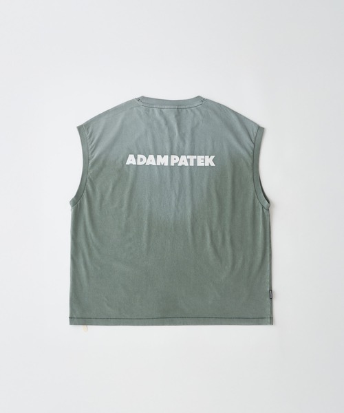 ADAM PATEK（アダムパテック）の「【ADAMPATEK/アダムパテック】basic logo aging sleeveless  ベーシックロゴエイジングノースリーブTEE（Tシャツ/カットソー・メンズ・ホワイト/ピンク/グリーン/ブラック・2/1）」の7枚目の写真