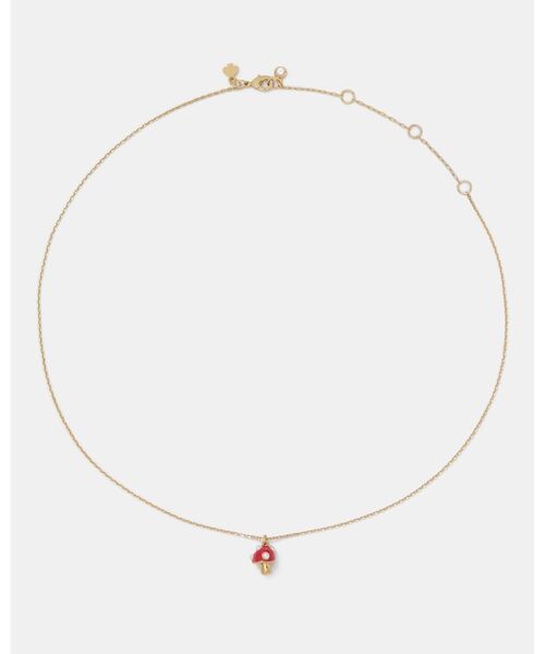 kate spade new york(ケイトスペード ニューヨーク)の「シークレット ガーデン マッシュルーム ペンダント(ネックレス・レディース・レッド・ONESIZE)」の3枚目の写真