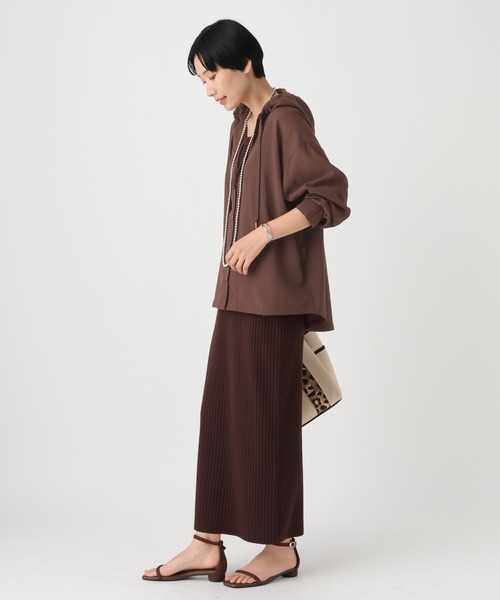 Elura(エルーラ)の「アイロンいらずフードシャツ/659651(シャツ/ブラウス・レディース・オフホワイト/ブラウン/ピンク/ブラック・FREE)」の16枚目の写真