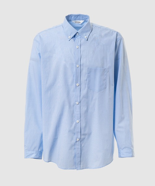 DIGAWEL（ディガウェル）の「Buttondown shirt（シャツ/ブラウス・メンズ・オレンジ/ブラック/ブルー・2）」の2枚目の写真