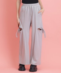 REDYAZEL（レディアゼル）の「サイドカッティングリボンワイドパンツ（スウェットパンツ）」