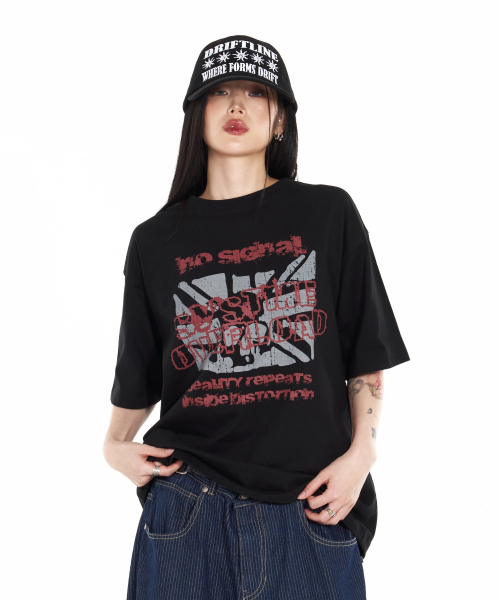 IDWS（アイドンワナセル）の「No Signal T-Shirt Black（Tシャツ/カットソー・レディース・その他・0/1/2）」の17枚目の写真