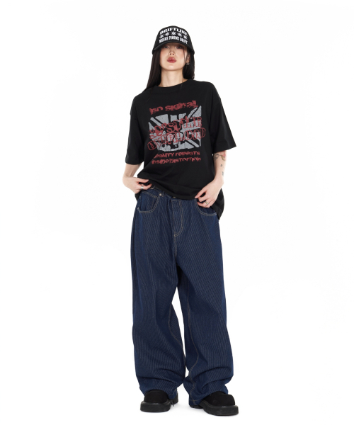 IDWS（アイドンワナセル）の「No Signal T-Shirt Black（Tシャツ/カットソー・レディース・その他・0/1/2）」の18枚目の写真