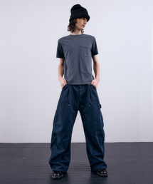 NUAKLE（ヌアクル）の「(m) カーブユーティリティカーペンターパンツ_ネイビー（その他パンツ）」