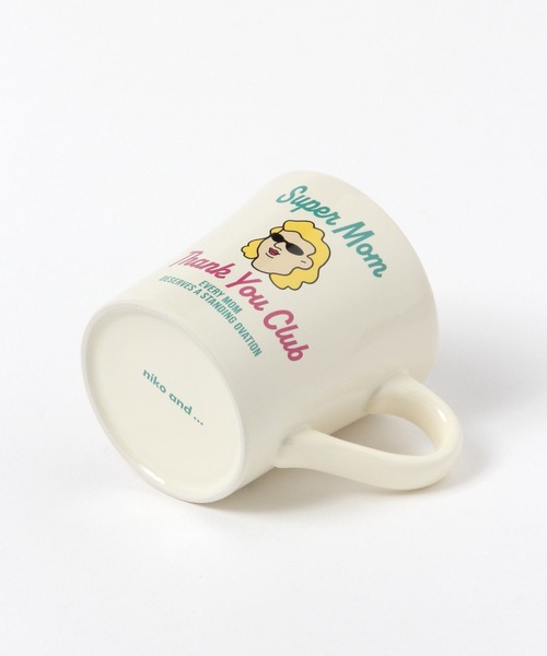 niko and...（ニコアンド）の「【Super Mom】マグカップ/容量320ml（グラス/マグカップ/タンブラー・レディース・ブルー/アイボリー・0）」の7枚目の写真