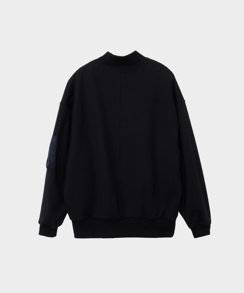 CINOH(チノ)の「HELENE HEAVY SWEAT BOMBER JACKT(その他アウター・メンズ・ブラック/ベージュ・46)」の5枚目の写真