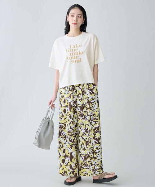 ANY(エニィ)の「ANYファンクションロゴTシャツ(Tシャツ/カットソー・レディース・ホワイト系2/スカイブルー系/ライトグレー系1/ブルー系1/ホワイト系/ホワイト系3/パープル系/ダークブラウン系1/レッド系/ライトオレンジ系1・F)」の22枚目の写真