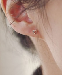 YU-KA:ミニハートピアス Mini heart earrings