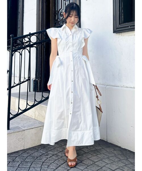dazzlin(ダズリン)の「ステッチワークコルセットシャツワンピース(ワンピース・レディース・ブルー/オフホワイト・MEDIUM/SMALL)」の12枚目の写真