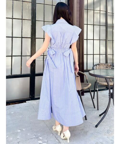 dazzlin(ダズリン)の「ステッチワークコルセットシャツワンピース(ワンピース・レディース・ブルー/オフホワイト・MEDIUM/SMALL)」の21枚目の写真