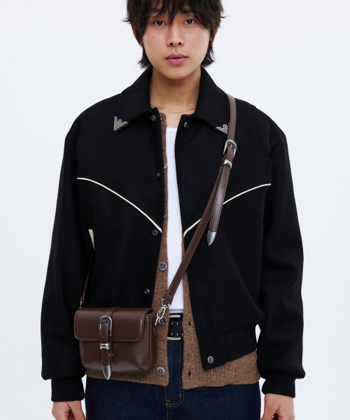 NONOVERSTIC(ノンオーバースティック)の「Western Belt Bag Chocolate(メッセンジャーバッグ・レディース・その他・FREE)」の1枚目の写真