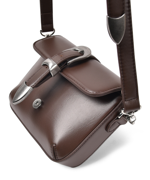 NONOVERSTIC(ノンオーバースティック)の「Western Belt Bag Chocolate(メッセンジャーバッグ・レディース・その他・FREE)」の4枚目の写真