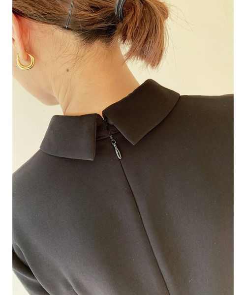 BIRTHDAY BASH（バースデイバッシュ）の「TULLE DOCKING COLLAR DRESS（チュールドッキングカラードレス）（ワンピース・レディース・ホワイト/ブラック・SMALL/MEDIUM）」の12枚目の写真