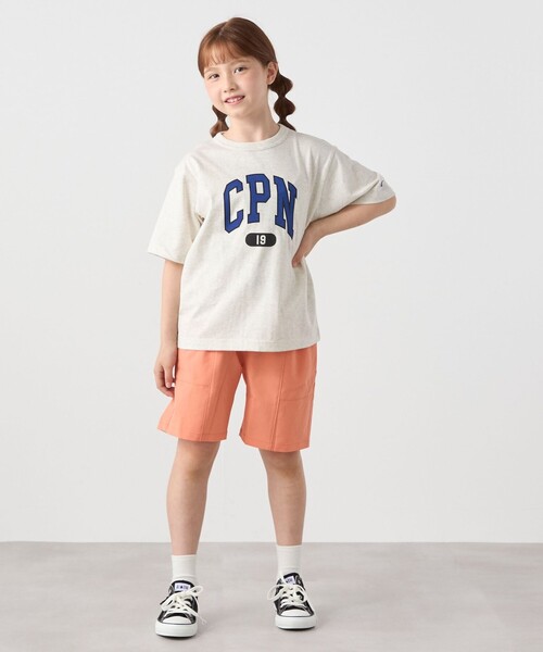 Champion(チャンピオン)の「Champion:〈洗濯機可能〉CPN プリント Tシャツ<KIDS>(Tシャツ/カットソー・キッズ・ナチュラル/ライトブルー/ブラック・120/140/150/130)」の5枚目の写真