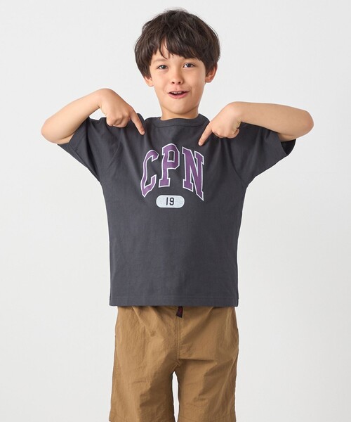 Champion(チャンピオン)の「Champion:〈洗濯機可能〉CPN プリント Tシャツ<KIDS>(Tシャツ/カットソー・キッズ・ナチュラル/ライトブルー/ブラック・120/140/150/130)」の12枚目の写真