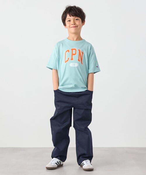 Champion(チャンピオン)の「Champion:〈洗濯機可能〉CPN プリント Tシャツ<KIDS>(Tシャツ/カットソー・キッズ・ナチュラル/ライトブルー/ブラック・120/140/150/130)」の14枚目の写真