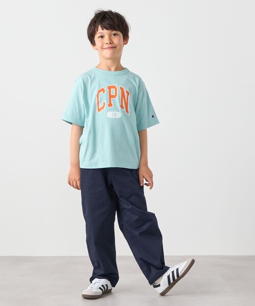 Champion(チャンピオン)の「Champion:〈洗濯機可能〉CPN プリント Tシャツ<KIDS>(Tシャツ/カットソー・キッズ・ナチュラル/ライトブルー/ブラック・120/140/150/130)」の15枚目の写真