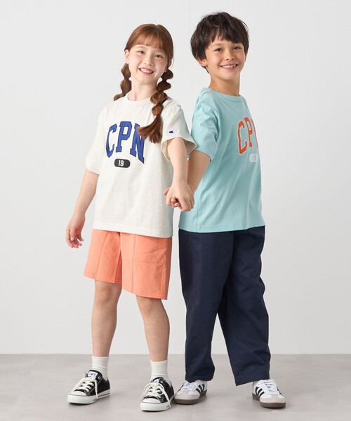 Champion(チャンピオン)の「Champion:〈洗濯機可能〉CPN プリント Tシャツ<KIDS>(Tシャツ/カットソー・キッズ・ナチュラル/ライトブルー/ブラック・120/140/150/130)」の19枚目の写真