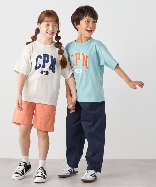 Champion(チャンピオン)の「Champion:〈洗濯機可能〉CPN プリント Tシャツ<KIDS>(Tシャツ/カットソー・キッズ・ナチュラル/ライトブルー/ブラック・120/140/150/130)」の20枚目の写真