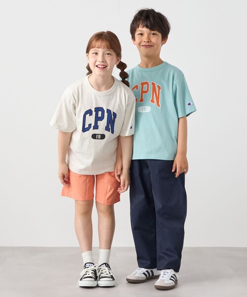 Champion(チャンピオン)の「Champion:〈洗濯機可能〉CPN プリント Tシャツ<KIDS>(Tシャツ/カットソー・キッズ・ナチュラル/ライトブルー/ブラック・120/140/150/130)」の21枚目の写真