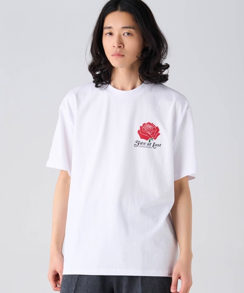 BEDWIN & THE HEARTBREAKERS(ベドウィン アンド ザ ハートブレイカーズ)の「S/S PRINTED TEE "ROSE"(Tシャツ/カットソー・メンズ・ブラック/ホワイト・LARGE/MEDIUM/SMALL/XX-LARGE/X-LARGE)」の4枚目の写真