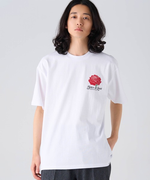 BEDWIN & THE HEARTBREAKERS(ベドウィン アンド ザ ハートブレイカーズ)の「S/S PRINTED TEE "ROSE"(Tシャツ/カットソー・メンズ・ブラック/ホワイト・LARGE/MEDIUM/SMALL/XX-LARGE/X-LARGE)」の5枚目の写真