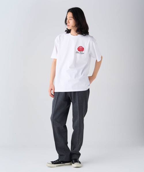 BEDWIN & THE HEARTBREAKERS(ベドウィン アンド ザ ハートブレイカーズ)の「S/S PRINTED TEE "ROSE"(Tシャツ/カットソー・メンズ・ブラック/ホワイト・LARGE/MEDIUM/SMALL/XX-LARGE/X-LARGE)」の22枚目の写真