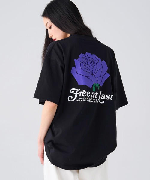 BEDWIN & THE HEARTBREAKERS(ベドウィン アンド ザ ハートブレイカーズ)の「S/S PRINTED TEE "ROSE"(Tシャツ/カットソー・メンズ・ブラック/ホワイト・LARGE/MEDIUM/SMALL/XX-LARGE/X-LARGE)」の14枚目の写真