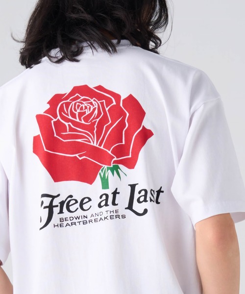 BEDWIN & THE HEARTBREAKERS(ベドウィン アンド ザ ハートブレイカーズ)の「S/S PRINTED TEE "ROSE"(Tシャツ/カットソー・メンズ・ブラック/ホワイト・LARGE/MEDIUM/SMALL/XX-LARGE/X-LARGE)」の8枚目の写真