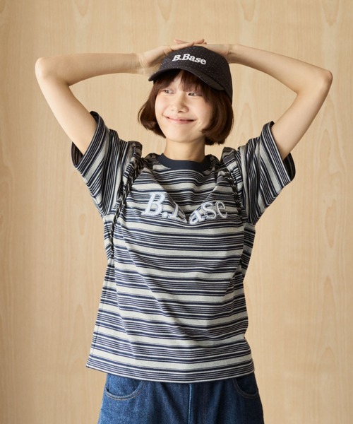 BROKEN BASE(ブロークンベース)の「B.Base Assort Zigzag Patchwork Tee / B.BaseアソートジグザグパッチワークTee(Tシャツ/カットソー・メンズ・ブラック/グレー/カーキ系1/ネイビー/グレー系1/ホワイト/ブラウン系1・SMALL/LARGE/MEDIUM)」の12枚目の写真