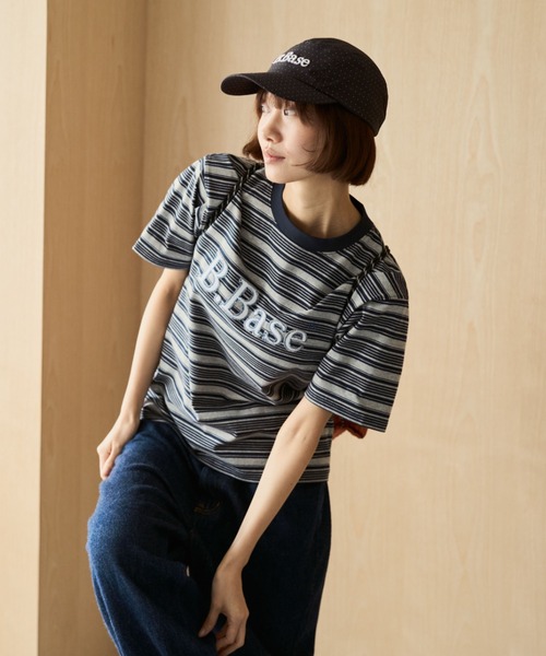BROKEN BASE(ブロークンベース)の「B.Base Assort Zigzag Patchwork Tee / B.BaseアソートジグザグパッチワークTee(Tシャツ/カットソー・メンズ・ブラック/グレー/カーキ系1/ネイビー/グレー系1/ホワイト/ブラウン系1・SMALL/LARGE/MEDIUM)」の15枚目の写真